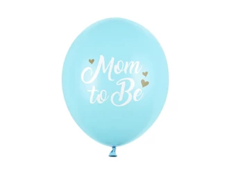 Balony 30 cm, Mom to Be, Pastel Light Blue