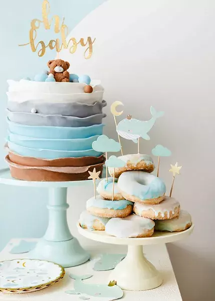 Diy baby shower sales cake toppers