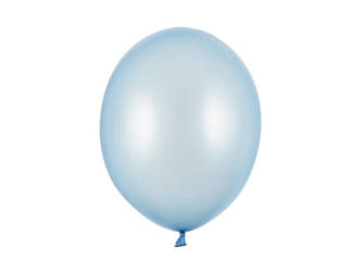  Balony lateksowe 30cm, błękitny metalizowany, 3 szt.