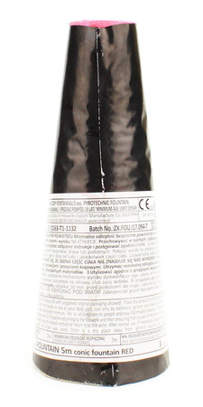 FONTANNA SCENICZNA CZERWONA - ZX8062 - 3 sek. 5m.