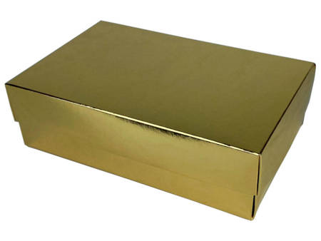 Pudełko Laminowane - Złote - 255x160x75 mm