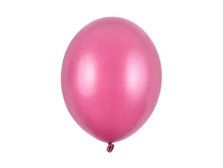 Balony lateksowe 30cm, Ciemnoróżowy metalizowany - 100 sztuk