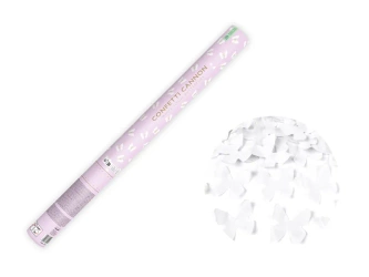 Tuba Konfetti, Motylki, Białe - 60cm