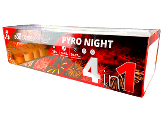 Bateria PYRO NIGHT, 264 strzały, 20/25/30/38mm - Triplex