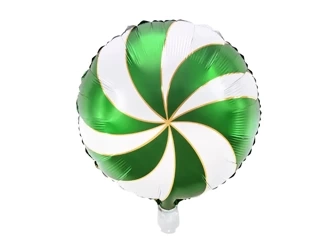 Balon foliowy, Cukierek, 35 cm, zielony