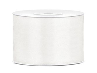 Tasiemka Satynowa, Jasnokremowa - 50mm / 25m