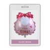 50 x Balon foliowy - It's Girl! - Różowy Śliniaczek - 53 x 62cm - Purka
