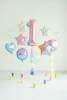 Balon foliowy - Cyfra 1 - Kolorowa - 86cm