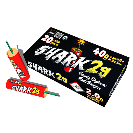 Petardy błyskowe FP6 - SHARK 2G - 20 sztuk