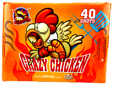 Bateria CRAZY CHICKEN, 40 strzałów, 25mm - SRPYRO