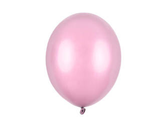 Balony lateksowe 30cm, różowy metalizowany, 10szt.