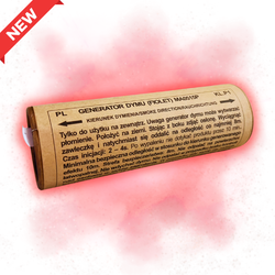 Granat dymny dwustronny - CZERWONY - 60 sekund - MA0515-RED - MAXSEM