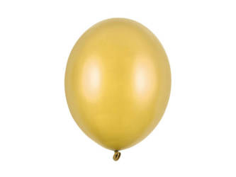 Balony lateksowe 30cm, złoty metalizowany, 3 szt.