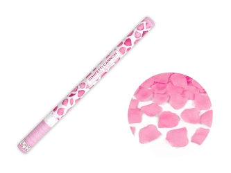 Tuba Konfetti, Różowe Płatki Róż - 80cm