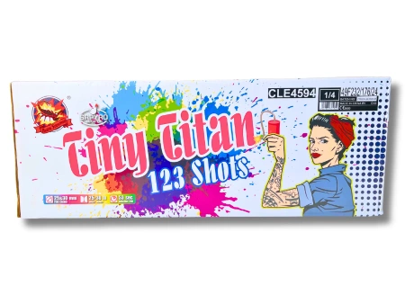 Zestaw wyrzutni złożonych Tiny Titan - 123 strzałów - 25 - 30 mm - CLE4594 - SRPYRO