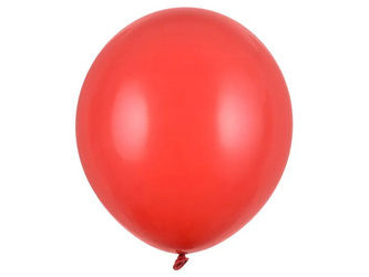 Balony lateksowe 43 cm Pastel Poppy Red (CZERWONY) 25 szt.
