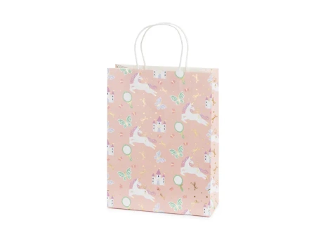  Torebka na prezenty - Jednorożce - 24x10x32 cm - 1 szt.