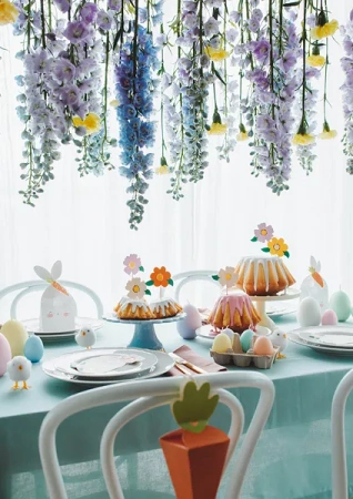 Toppery na tort - Kwiaty - 13cm - 8 sztuk