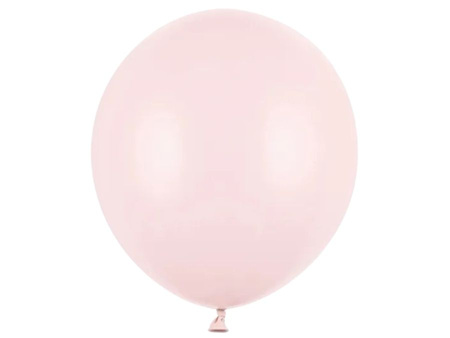 Balony lateksowe 43cm, BLADY RÓŻ, pastel, 25 szt.