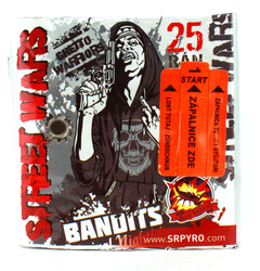 BATERIA STREET WARS - 25 strzałów KOLOROWA