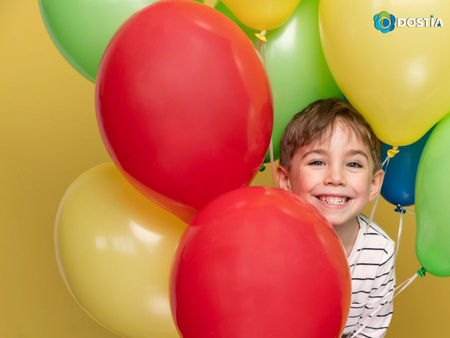 Butla z helem do 50 balonów, DOSTIA - 13.3L - 0.40 m3 + Uszczelniacz 50ml