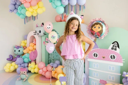 Balony lateksowe 30cm - Koci Domek Gabi - 6 szt.