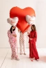 Balon foliowy serce - Kremowe - Love -  50 x 47cm