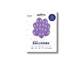 Balony lateksowe 30cm, fioletowy metalizowany, 10 szt.