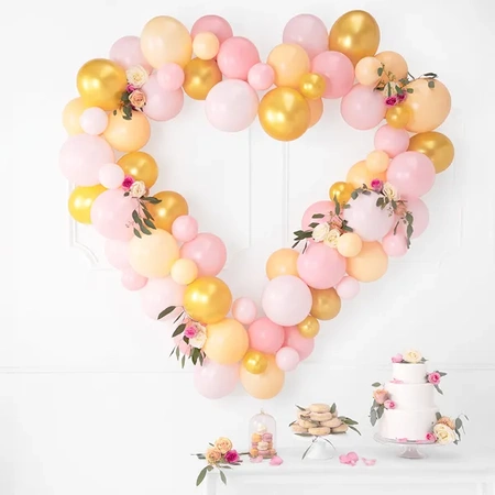 Balony Strong 12 cm - Pastel Pale Pink - 100 cm