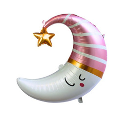 Balon Foliowy Księżyc Różowy - 63 x 71 cm