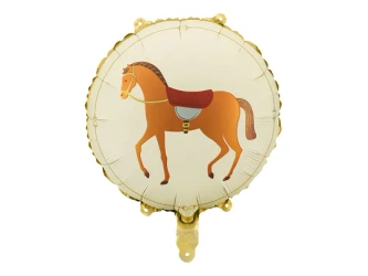 Balon foliowy Koń - Okrągły - 45cm