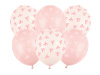Balony 30cm - Kokardki - Różowe - 6 sztuk