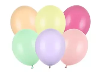 Balony Strong 30cm, Pastel Mix, 10 szt.