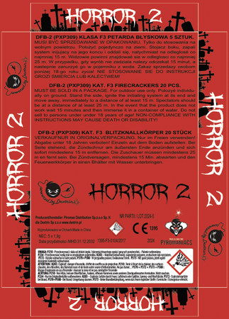 PETARDY HUKOWE HORROR 2 - 20 sztuk - DFB-2 - Dextrin