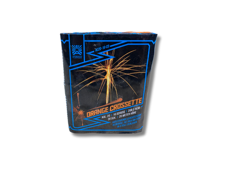 WYRZUTNIA ORANGE CROSETTE, 16 strzałów, 20 mm, AC20-16-CO, Argento Feuerwerke