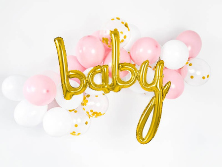 Balon foliowy Baby - 73,5 x 75,5 cm - złoty