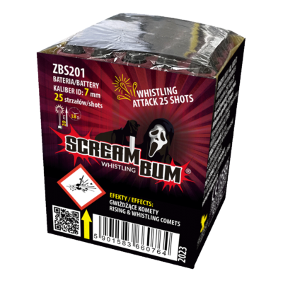 PISZCZKI WHISTLING ATTACK, SCREAM BUM, 25 strzałów, ZBS201, ZomBum