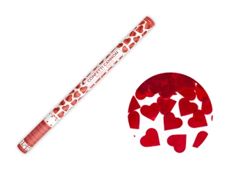 Tuba Konfetti, Serca, Czerwone - 80cm