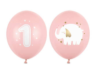  Balony 30 cm, Roczek, Pastel Pale Pink - 50 szt.