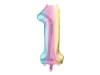 Balon foliowy - Cyfra 1 - Kolorowa - 86cm