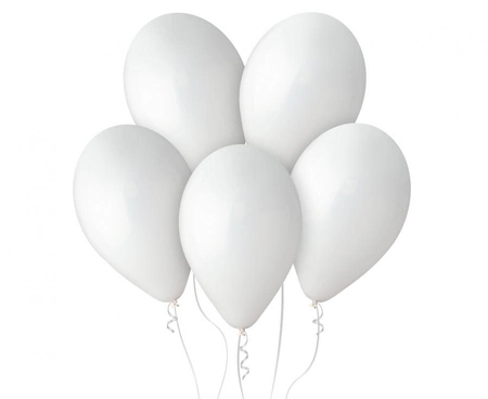 Balony lateksowe 30cm - Białe - Gemar - 100 sztuk