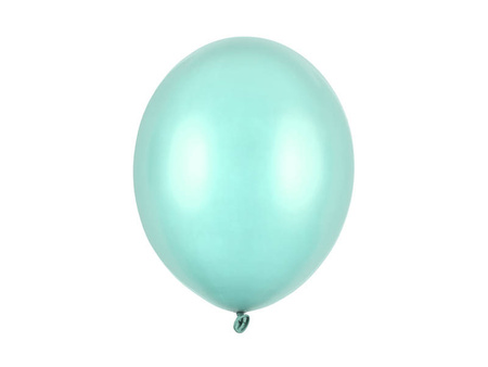  Balony lateksowe 30cm, miętowy metalizowany, 10 szt.