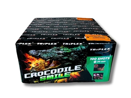 Bateria CROCODILE SMILE, 100 strzałów, 20mm - Triplex