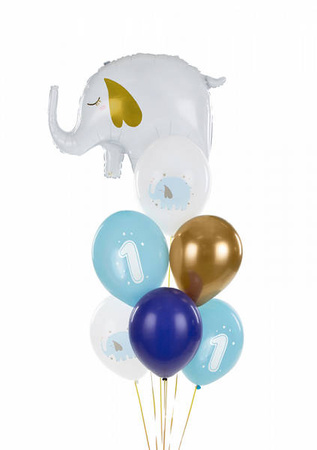 Balony 30 cm, Roczek, Pastel Light Blue