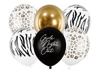 Balony lateksowe 30cm, Girls Night Out - 6 sztuk