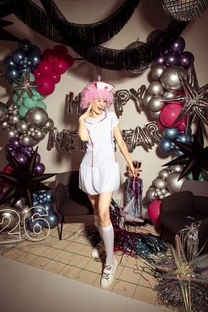 Strój na Halloween - Pielęgniarka - Biały - Rozmiar M