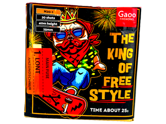 Bateria THE KING OF FREE STYLE, 20 strzałów, 25mm - GAOO