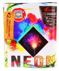 BATERIA NEON - 16 strzałów 20mm KOLOROWA