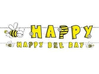 Baner imprezowy, Pszczółka, Happy Bee Day - 16,1 x 153 cm