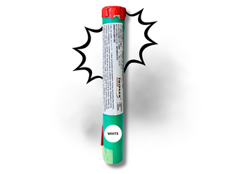 MINA DYMNA Z LONTEM - HUKOWA - BIAŁA - XF3001-6 - Triplex - 30MM